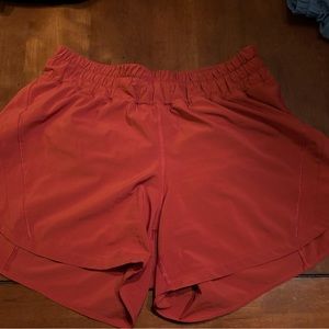 Lululemon Track That Midrise Lined Shorts Size 12 in Aztec Brick